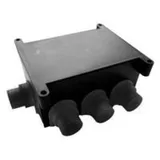 Коробка установочная 118х76х60 (в бетон) красные вводы