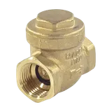 Клапан обратный латунный поворотный с внутренней резьбой  Ду25  1" Ру16