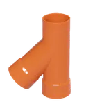 Тройник для двустенных труб 45° 75