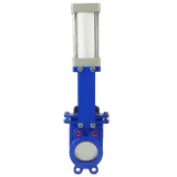 Задвижка шиберная двусторонняя Ду250 Ру10 с пневмоприводом