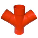 Соединение для четырех двустенных труб 45° 200