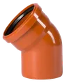 Отвод НПВХ наружный 45° 500