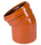 Отвод НПВХ наружный 30° 250