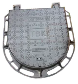 Люк тяжелый ТВК (С250) ТВК К.2.7-60 на 2х шарнирах, с замком и резиновой прокладкой