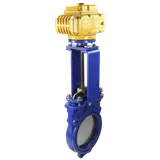 Задвижка шиберная двусторонняя Ду150 Ру16 с электроприводом