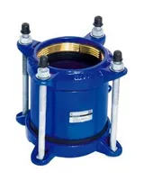 Муфта соединительная ДРК чугун для ПЭ труб Ду300 Ру10/16 (диаметр ПЭ 315)