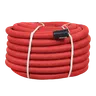 Труба двустенная гибкая 200 красная с протяжкой с муфтой бухта 35м