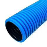 Труба двустенная жесткая 160 SN8, синяя, длина 6м