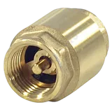 Клапан обратный латунный осевой с внутренней резьбой Ду25 1" Ру40