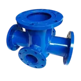 Крест фланцевый стальной с пожарной подставкой ППКФ 300х150