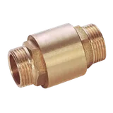 Клапан обратный латунный осевой с наружной резьбой  Ду50 2" Ру16