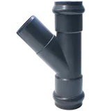 Тройник раструбный 45° НПВХ125 Ду 160 Ру10