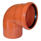 Отвод НПВХ наружный 90° 400