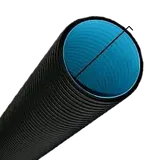 Труба ПНД двустенная гибкая 110 SN8 черная с протяжкой с муфтой бухта 100м