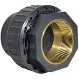 Муфта разборная переходная ПВХ/латунь ВР НПВХ100 Ду 50 / 11/2" Ру 16