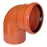 Отвод НПВХ наружный 90° 500