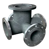 Крест фланцевый стальной с пожарной подставкой ППКФ 200х100