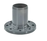 Патрубок гладкий литой/фланец НПВХ125 Ду 160 Ру10