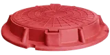 Люк полимерно-песчаный тип "Л" (3 тн) красный