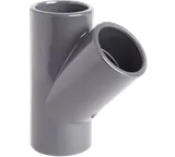 Тройник 45° НПВХ100 Ду 110 Ру 16